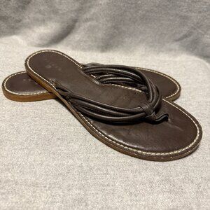 PESARO Leather Flip-Flops size 10M